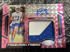 Josh Downs [Pink Etch] #FFMS-22 Football Cards 2023 Panini Certified Freshman Fabric Mirror Signatures Prices