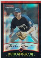 Richie Sexson #11 Baseball Cards 2001 Bowman Chrome Prices