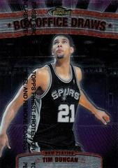 Tim Duncan #BOD6 Basketball Cards 1999 Finest Box Office Draws Prices