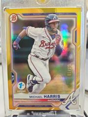 Michael Harris [Gold Foil] #BD-86 Baseball Cards 2021 Bowman Draft 1st Edition Prices