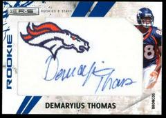 Demaryius Thomas [Patch Autograph Blue Team Logo] Football Cards 2010 Panini Rookies & Stars Prices