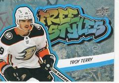 Troy Terry [Blue] #FS-20 Hockey Cards 2022 Upper Deck Freestyles Prices