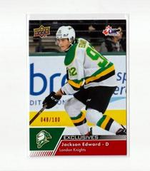 Jackson Edward [Exclusives] Hockey Cards 2022 Upper Deck CHL Prices