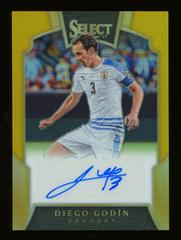Diego Godin [Gold] Soccer Cards 2016 Panini Select Signatures Prices