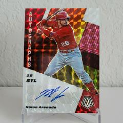 Nolan Arenado [Choice Red and Yellow] Baseball Cards 2021 Panini Mosaic Autographs Prices