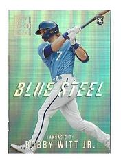 Bobby Witt Jr. Baseball Cards 2022 Panini Capstone Blue Steel Prices