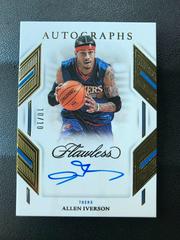 Allen Iverson [Gold] #10 Basketball Cards 2022 Panini Flawless Autograph Prices