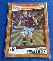 Tomas Soucek [Orange Lasers] #190 Soccer Cards 2022 Panini Score Premier League Prices