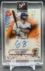 Corey Seager [Orange] #PA-CSE Baseball Cards 2023 Topps Pristine Autographs Prices