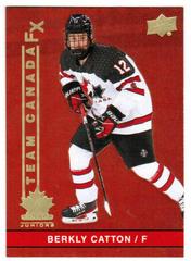 Berkly Catton Hockey Cards 2023 Upper Deck Team Canada Juniors FX Prices
