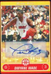 Dwyane Wade [Black Refractor Autograph] Basketball Cards 2006 Topps Chrome Prices
