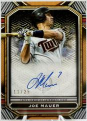 Joe Mauer [Orange] Baseball Cards 2023 Topps Tribute Iconic Perspectives Autographs Prices