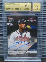 Ronald Acuna Jr. [Autograph] #PS46A Baseball Cards 2018 Topps Now Postseason Prices