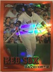 David Ortiz [Orange Refractor] #128 Baseball Cards 2010 Topps Chrome Prices