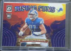 Aidan Hutchinson [Purple Stars] #RS-10 Football Cards 2022 Panini Donruss Optic Rising Suns Prices