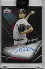 Chien Ming Wang [Red Refractor] #CBA-CW Baseball Cards 2021 Topps Chrome Black Autographs Prices
