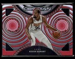 Kevin Durant [Red Flood] #13 Basketball Cards 2022 Panini Obsidian Tunnel Vision Prices