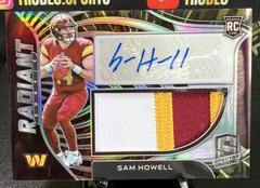 Sam Howell [Hyper] #RAD-SHO Football Cards 2022 Panini Spectra Radiant Rookie Patch Signatures Prices