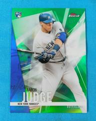 Aaron Judge [Green Refractor] #2 Baseball Cards 2017 Topps Finest Prices