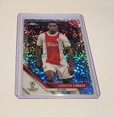 Jurrien Timber [Speckle Refractor] Soccer Cards 2021 Topps Chrome UEFA Champions League Prices