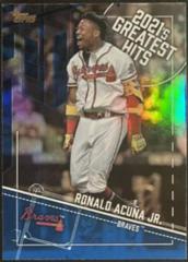 Ronald Acuna Jr. [Blue] #21GH-11 Baseball Cards 2022 Topps 2021’s Greatest Hits Prices