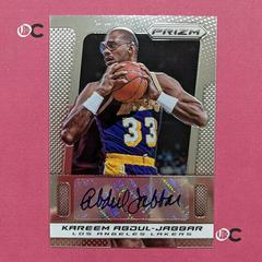 Kareem Abdul Jabbar #144 Basketball Cards 2013 Panini Prizm Autograph Prices