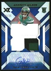 Garrett Wilson [Blue] #RXE-GW Football Cards 2022 Panini XR Rookie Xcellence Autograph Swatches Prices