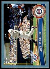 Joe Mauer [Blue] #178 Baseball Cards 2011 Topps Opening Day Prices