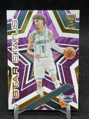 LaMelo Ball [Purple] #12 Basketball Cards 2022 Panini Donruss Elite Star Status Prices