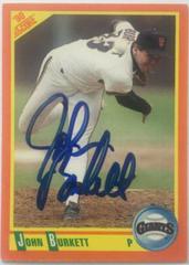 John Burkett Baseball Cards 1990 Score Traded Prices