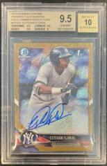 Estevan Florial [Gold Shimmer] #CPA-EF Baseball Cards 2018 Bowman Chrome Prospects Autographs Prices