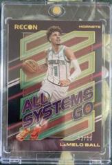 LaMelo Ball [Gold] #8 Basketball Cards 2022 Panini Recon All Systems Go Prices