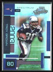Troy Brown [Spectrum] #33 Football Cards 2003 Playoff Absolute Memorabilia Prices