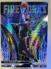 Paul George [Hyper Prizm] Basketball Cards 2021 Panini Prizm Fireworks Prices