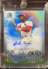 Jordan Walker [Autograph] #SOS-19 Baseball Cards 2023 Bowman Sights on September Prices