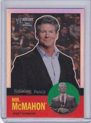 Vince McMahon [Refractor] #54 Wrestling Cards 2007 Topps Heritage II Chrome WWE Prices