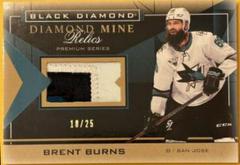 Brent Burns [Premium] #DMR-BB Hockey Cards 2021 Upper Deck Black Diamond Mine Relics Prices