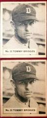 Tommy Bridges #33 Baseball Cards 1936 World Wide Gum Prices