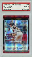 Javy Lopez [Xfractor] Baseball Cards 2002 Bowman Chrome Prices