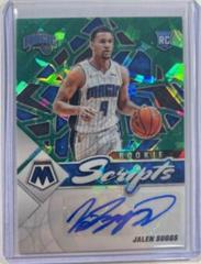 Jalen Suggs [Green Ice] #RS-JSU Basketball Cards 2021 Panini Mosaic Rookie Scripts Autographs Prices