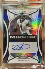 Jalen Hurts #MS-JH Football Cards 2022 Panini Certified Mirror Signatures Prices