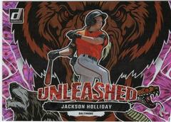 Jackson Holliday [Pink Fireworks] Baseball Cards 2023 Panini Donruss Unleashed Prices