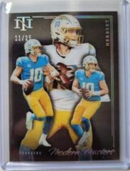Justin Herbert [Holo Silver] #18 Football Cards 2022 Panini National Treasures Modern Masters Prices