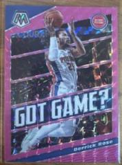Derrick Rose [Pink Fluorescent] #2 Basketball Cards 2019 Panini Mosaic Got Game Prices