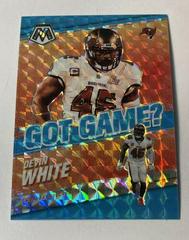 Devin White [Blue Fluorescent] Football Cards 2021 Panini Mosaic Got Game Prices