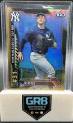 Aaron Judge [Gold] #BTP-31 Baseball Cards 2016 Bowman Scouts' Top 100 Prices