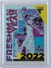 Shaedon Sharpe [Silver] #5 Basketball Cards 2022 Panini Flux Freshman Year Prices