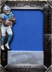 Jahmyr Gibbs #SSRJ-14 Football Cards 2023 Panini Black Sizeable Signatures Rookie Jersey Prices