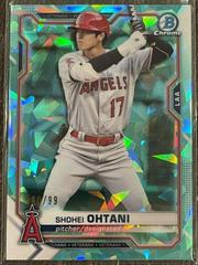 Shohei Ohtani [Aqua] #27 Baseball Cards 2021 Bowman Chrome Sapphire Prices