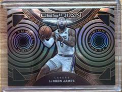 LeBron James [Orange] Basketball Cards 2022 Panini Obsidian Tunnel Vision Prices